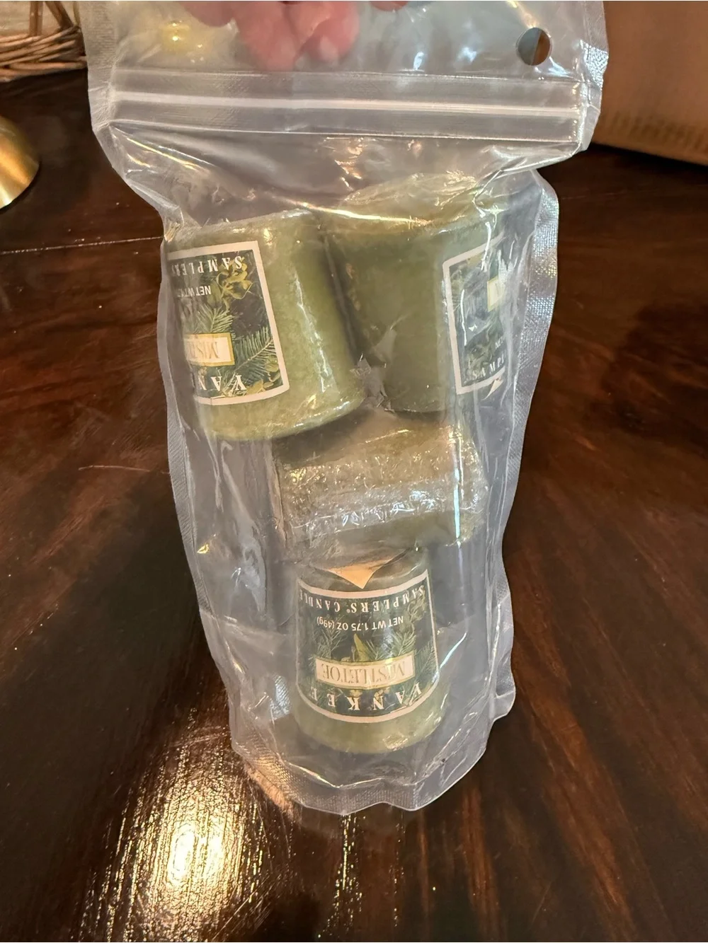 Yankee Candle Mistletoe Green Votive Samplers (Set of 4)